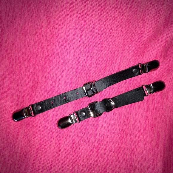 Leather Clip on Garter straps. - Picture 5 of 5